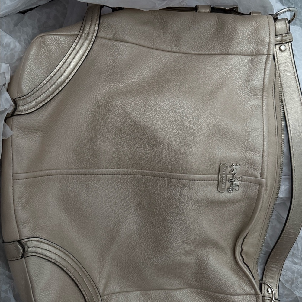 Coach Beige Leather Bag
